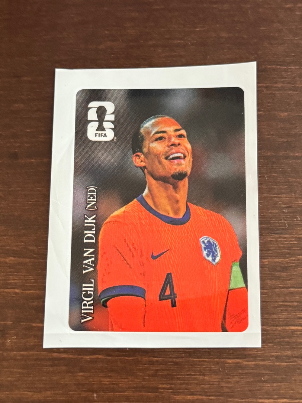 Coca-Cola FIFA World Cup 2026 Football Soccer Sticker Virgil Van Dijk